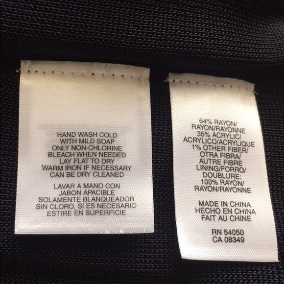 JONES NEW YORK Dark Navy rayon and acrylic dress - Picture 6 of 6